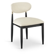Meridian Furniture Riccio Cream Vegan Leather Dining Side Chair (Set of 2)