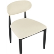 Meridian Furniture Riccio Cream Vegan Leather Dining Side Chair (Set of 2)