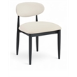 Meridian Furniture Riccio Cream Vegan Leather Dining Side Chair (Set of 2)