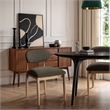 Meridian Furniture Riccio Brown Performance Fabric Dining SC (Set of 2)