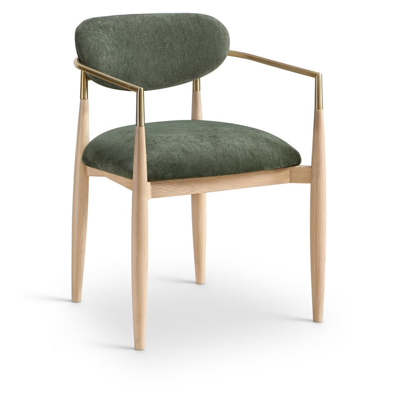 Meridian Furniture Riccio Olive Performance Fabric Dining AC (Set of 2)