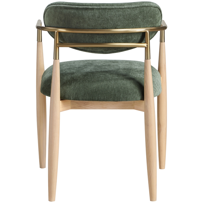 Meridian Furniture Riccio Olive Performance Fabric Dining AC (Set of 2)
