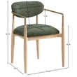 Meridian Furniture Riccio Olive Performance Fabric Dining AC (Set of 2)