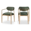Meridian Furniture Riccio Olive Performance Fabric Dining AC (Set of 2)