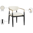 Meridian Furniture Riccio Beige Performance Fabric Dining AC (Set of 2)