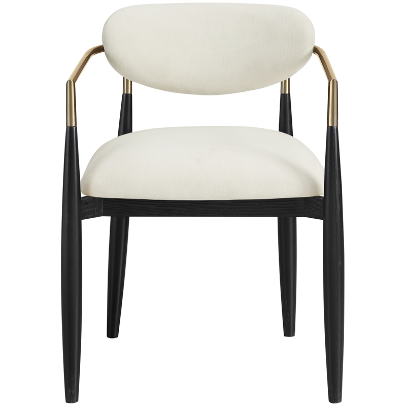 Meridian Furniture Riccio Beige Performance Fabric Dining AC (Set of 2)
