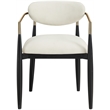 Meridian Furniture Riccio Beige Performance Fabric Dining AC (Set of 2)