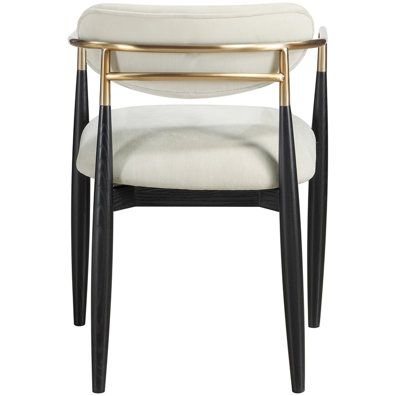 Meridian Furniture Riccio Beige Performance Fabric Dining AC (Set of 2)