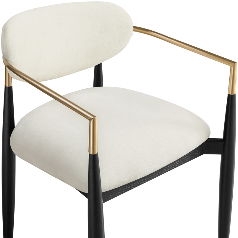 Meridian Furniture Riccio Beige Performance Fabric Dining AC (Set of 2)