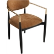 Meridian Furniture Riccio Cognac Performance Fabric Dining AC (Set of 2)