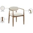 Meridian Furniture Riccio Beige Performance Fabric Dining AC (Set of 2)