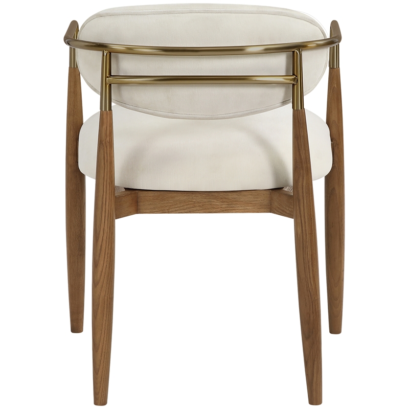 Meridian Furniture Riccio Beige Performance Fabric Dining AC (Set of 2)