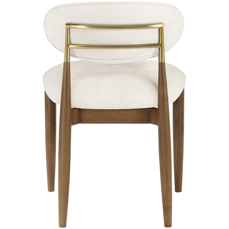 Meridian Furniture Riccio Beige Performance Fabric Dining Side Chair (Set of 2)