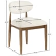 Meridian Furniture Riccio Beige Performance Fabric Dining Side Chair (Set of 2)