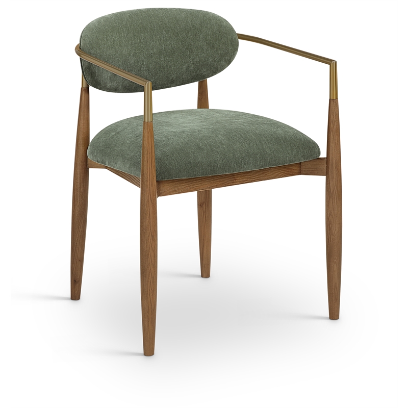 Meridian Furniture Riccio Olive Performance Fabric Dining AC (Set of 2)