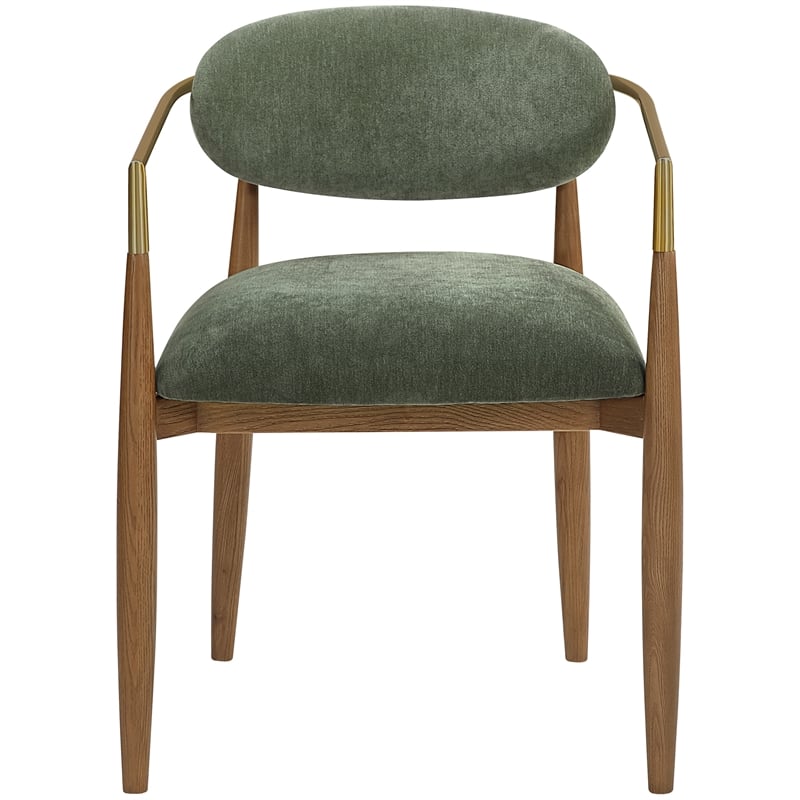 Meridian Furniture Riccio Olive Performance Fabric Dining AC (Set of 2)