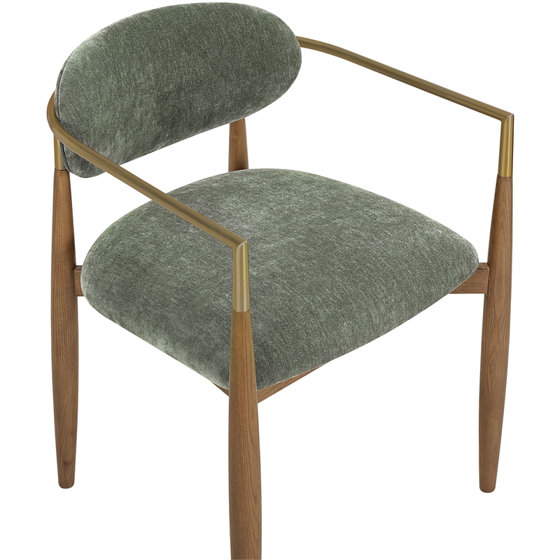 Meridian Furniture Riccio Olive Performance Fabric Dining AC (Set of 2)