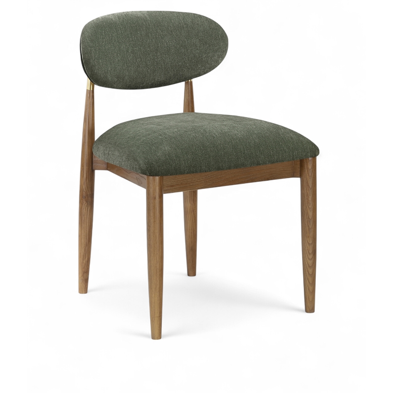 Meridian Furniture Riccio Olive Performance Fabric Dining SC (Set of 2)