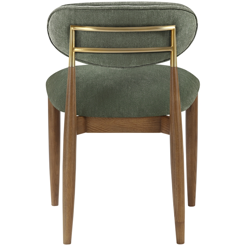 Meridian Furniture Riccio Olive Performance Fabric Dining SC (Set of 2)
