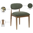 Meridian Furniture Riccio Olive Performance Fabric Dining SC (Set of 2)