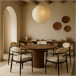 Meridian Furniture Riccio Beige Performance Fabric Dining AC (Set of 2)
