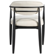 Meridian Furniture Riccio Beige Performance Fabric Dining AC (Set of 2)