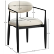 Meridian Furniture Riccio Beige Performance Fabric Dining AC (Set of 2)
