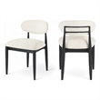 Meridian Furniture Riccio Beige Performance Fabric Dining Side Chair (Set of 2)
