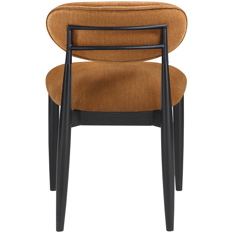 Meridian Furniture Riccio Cognac Performance Fabric Dining SC (Set of 2)