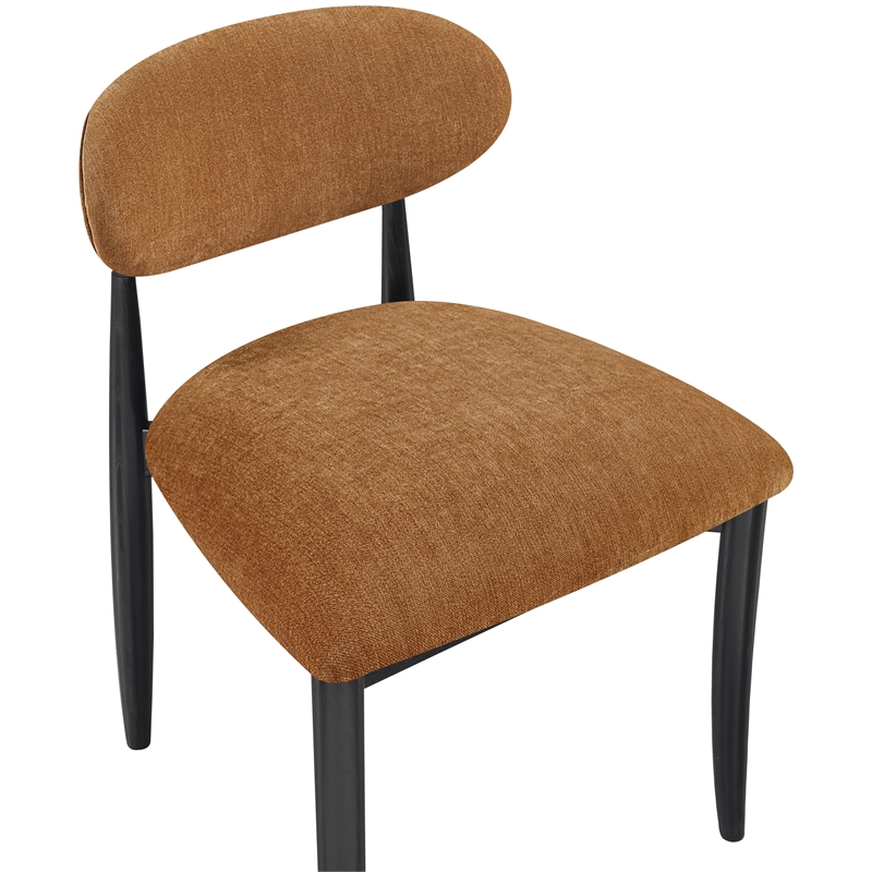 Meridian Furniture Riccio Cognac Performance Fabric Dining SC (Set of 2)