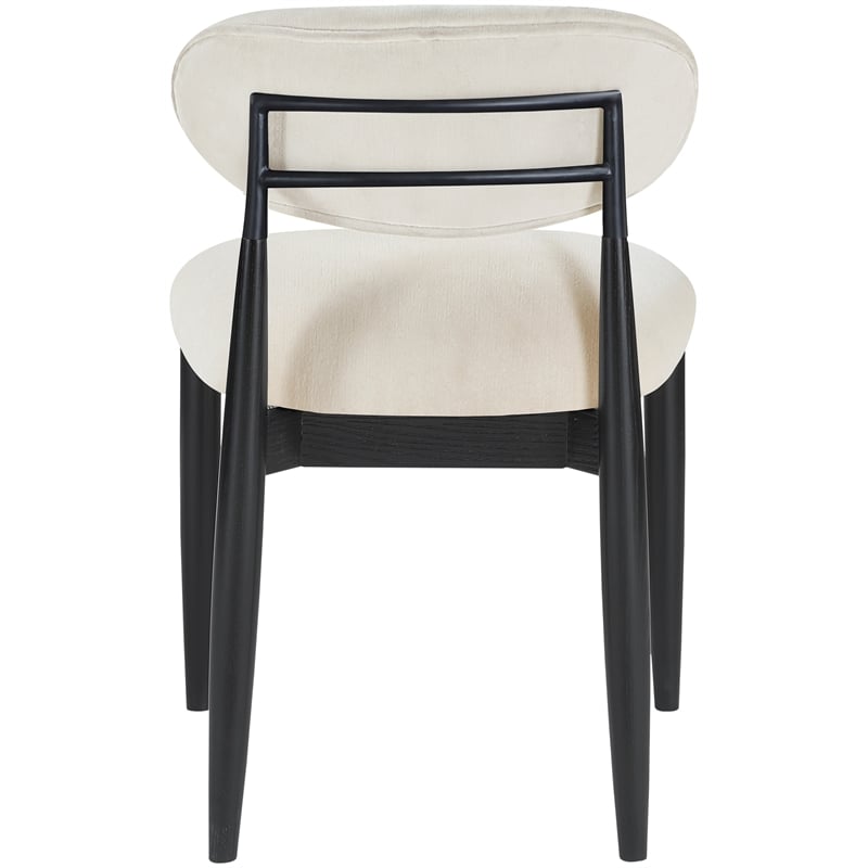 Meridian Furniture Riccio Cream Performance Fabric Dining Side Chair (Set of 2)
