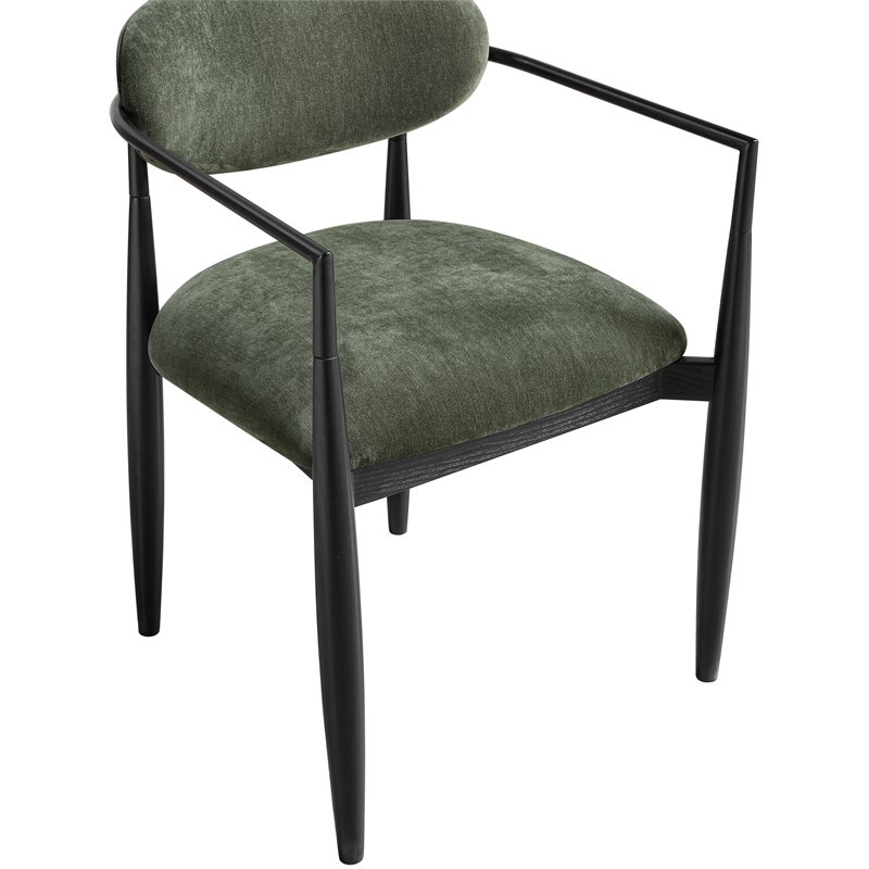 Meridian Furniture Riccio Olive Performance Fabric Dining AC (Set of 2)