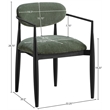 Meridian Furniture Riccio Olive Performance Fabric Dining AC (Set of 2)