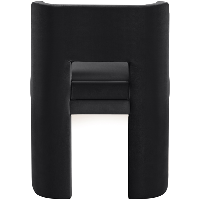 Meridian Furniture Zuno Black Velvet Performance Fabric Dining Chair (Set of 2)