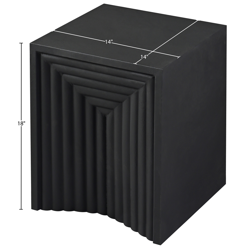 Meridian Furniture Centennial Black Iron End Table