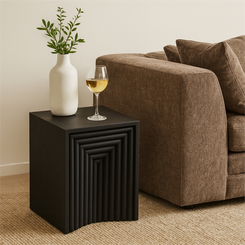 Meridian Furniture Centennial Black Iron End Table