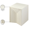 Meridian Furniture Centennial Cream Iron End Table