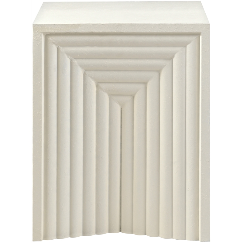 Meridian Furniture Centennial Cream Iron End Table