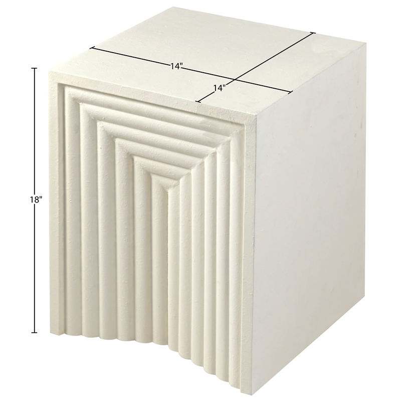 Meridian Furniture Centennial Cream Iron End Table