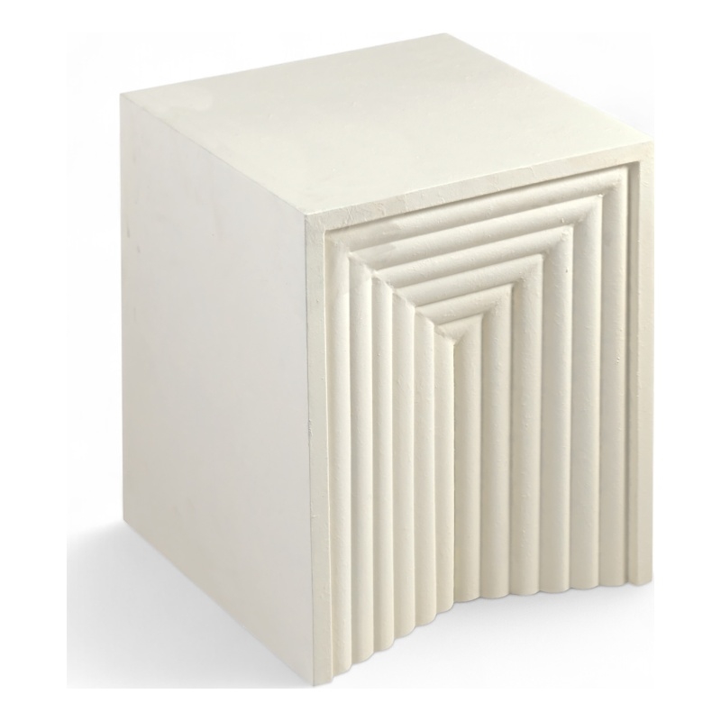 Meridian Furniture Centennial Cream Iron End Table