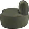 Meridian Furniture Swerve Green Velvet Upholstered Chair