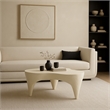 Meridian Furniture Bourges Cream Aluminum Coffee Table