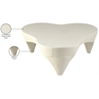 Meridian Furniture Bourges Cream Aluminum Coffee Table