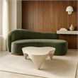 Meridian Furniture Bourges Cream Aluminum Coffee Table