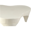 Meridian Furniture Bourges Cream Aluminum Coffee Table
