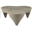 Meridian Furniture Bourges Taupe Aluminum Coffee Table
