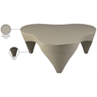 Meridian Furniture Bourges Taupe Aluminum Coffee Table