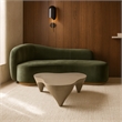 Meridian Furniture Bourges Taupe Aluminum Coffee Table