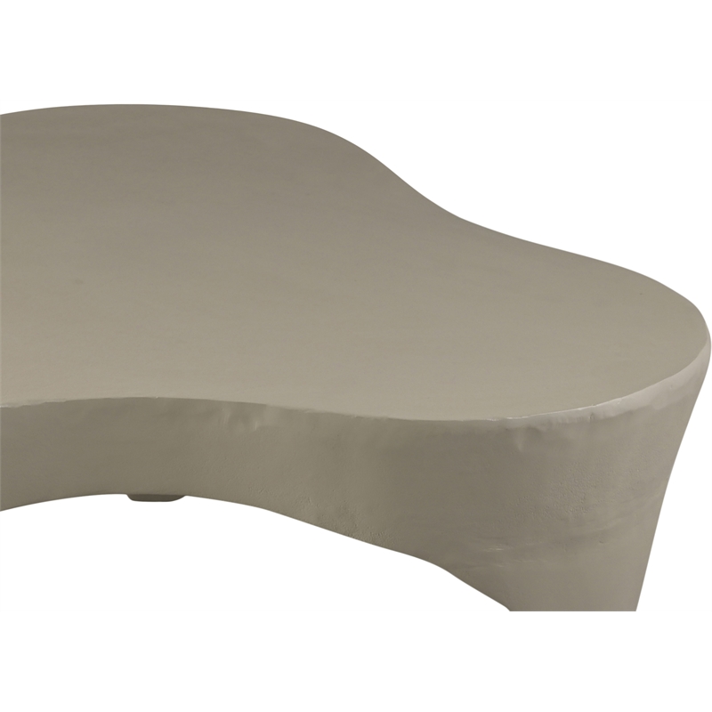 Meridian Furniture Bourges Taupe Aluminum Coffee Table