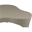 Meridian Furniture Bourges Taupe Aluminum Coffee Table